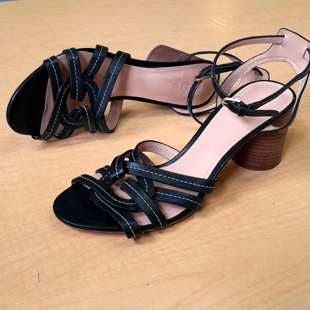 BODEN LEATHER BLOCK HEELS SIZE 41